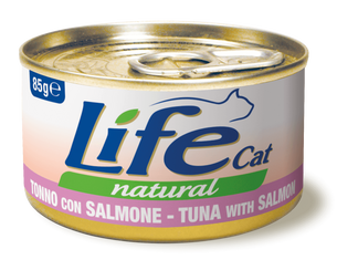 Life Natural gatto Tonno con Salmone 85 gr