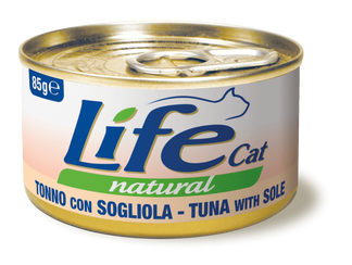 Life Natural gatto Tonno con Sogliola  85 gr