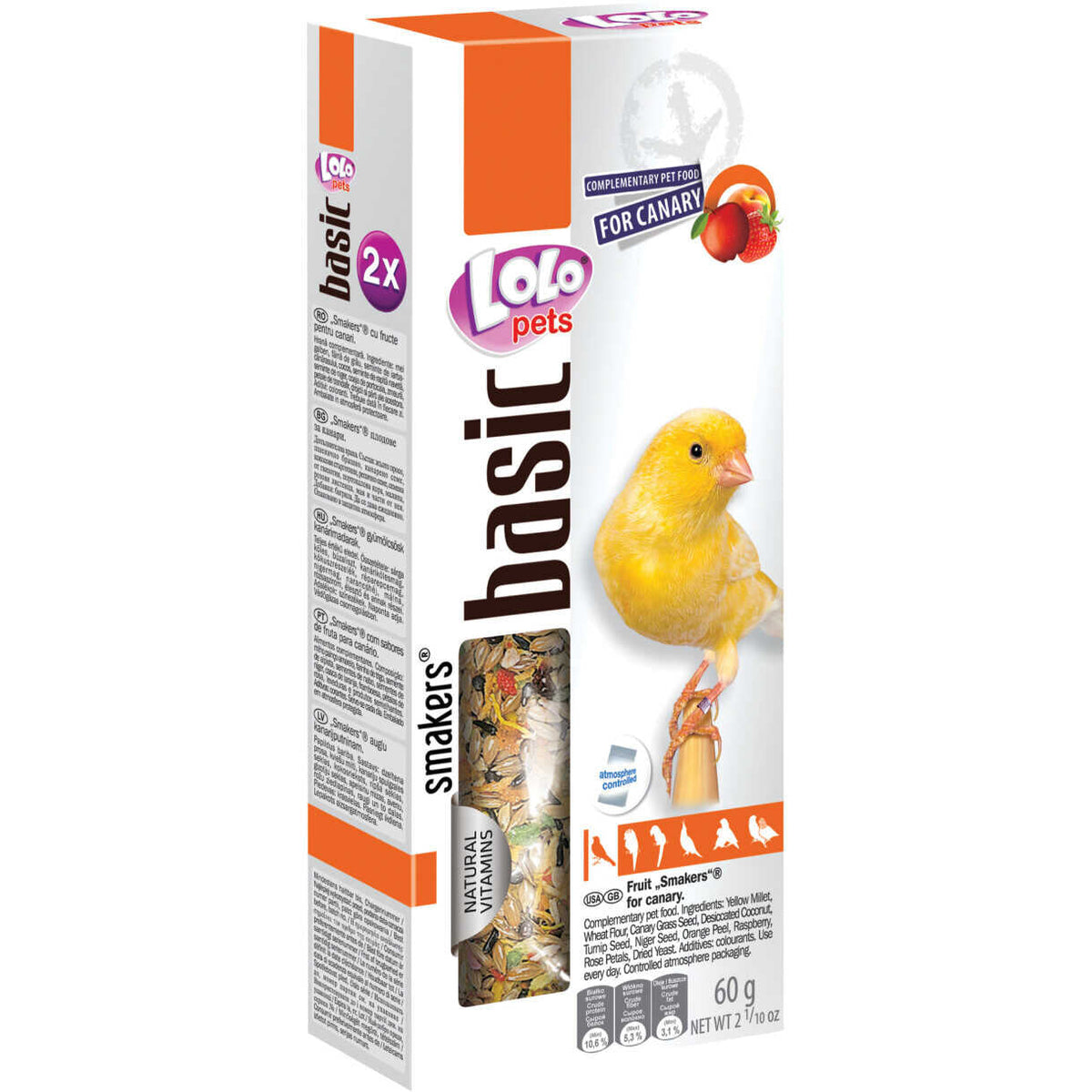 Lolo Pets Smakers Stick alla Frutta per Canarini 50 g
