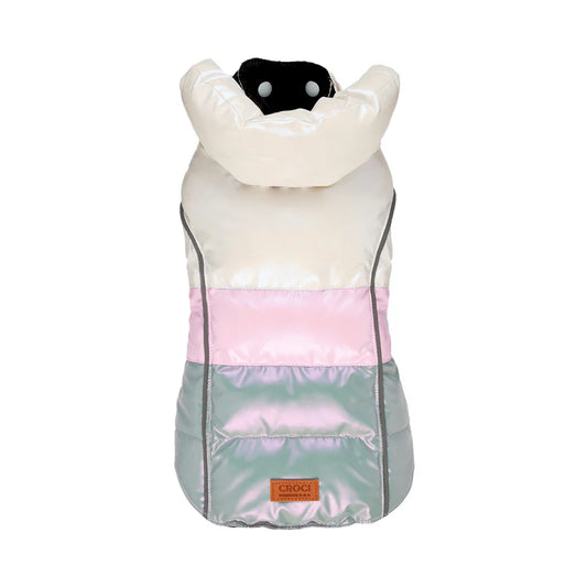 Giubbotto Imbottito Pearly per Cani Croci Tg 25