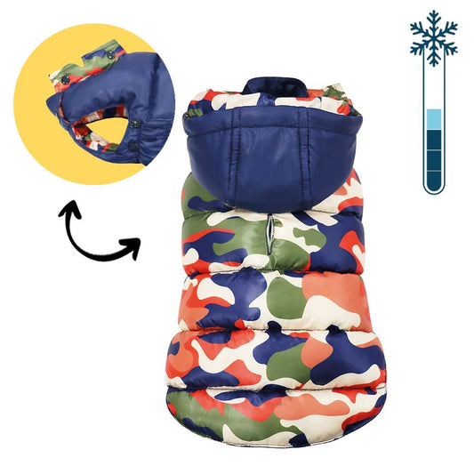 Giubbotto impermeabile imbottito Pod Camouflage Croci Tg 25 XS