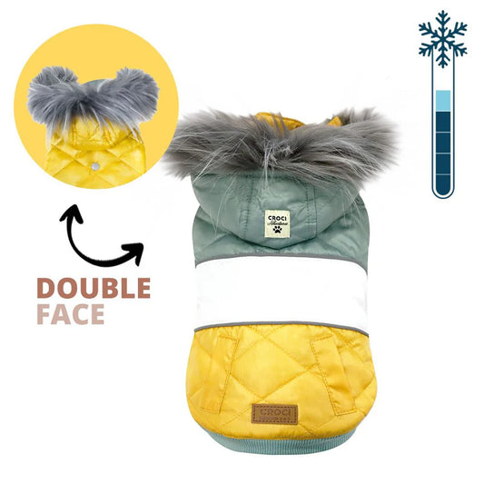 Giubbotto per cani impermeabile imbottito Trio Croci Tg 25 XS