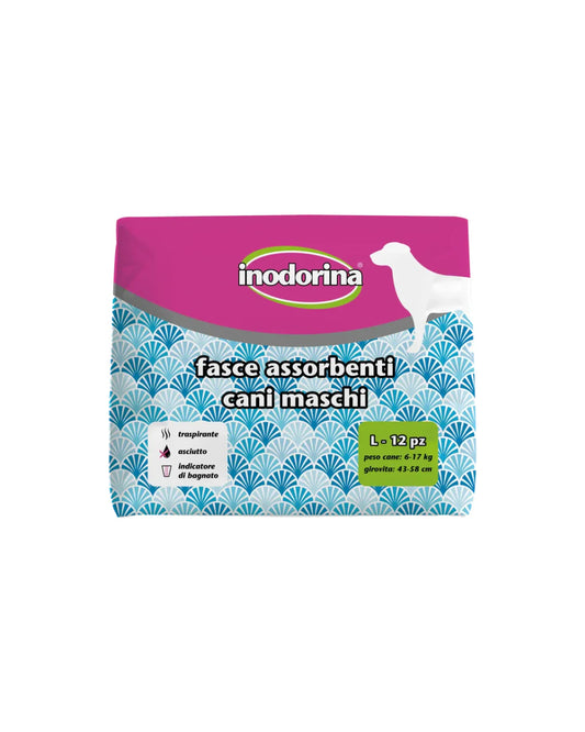 Fasce Assorbenti Inodorina per Cani Tg L - 12 Pz