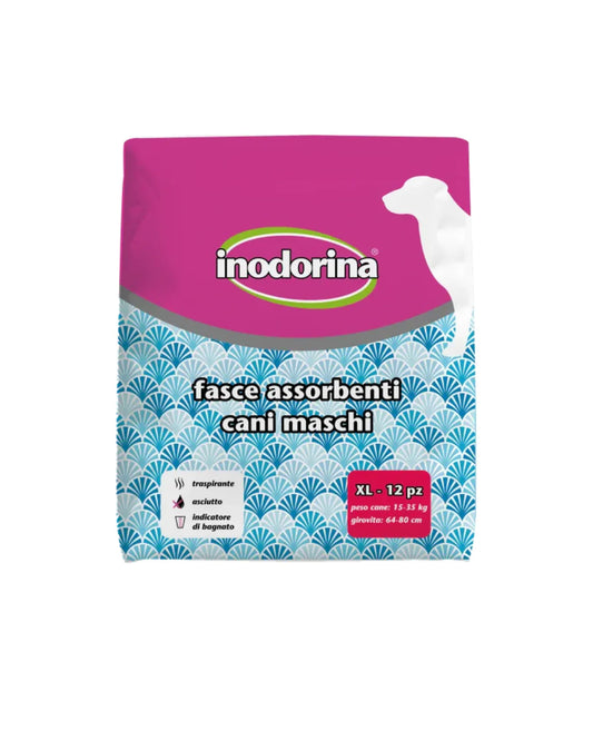 Fasce Assorbenti Inodorina per Cani Tg XL - 12 Pz