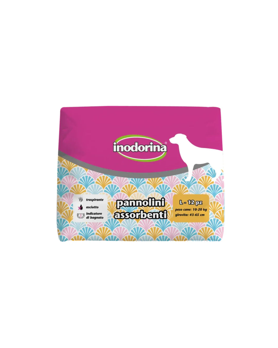 Pannolini Assorbenti Cani Inodorina - L 12 Pezzi