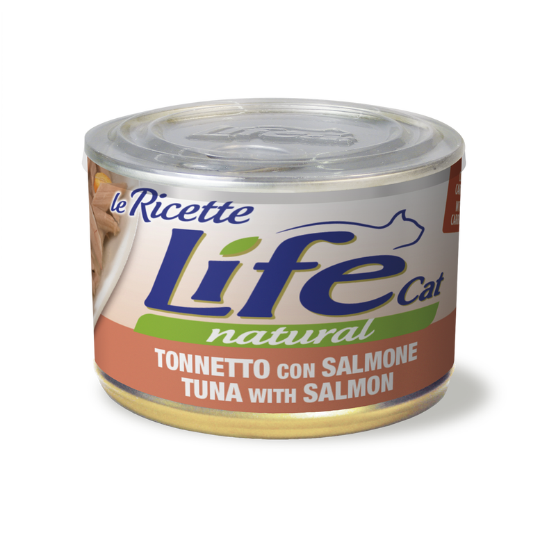 Life gatto Le Ricette Tonnetto con Salmone 150 gr