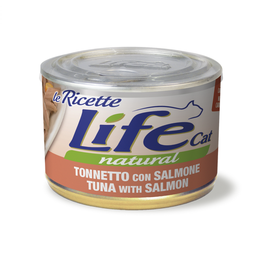 Life gatto Le Ricette Tonnetto con Salmone 150 gr