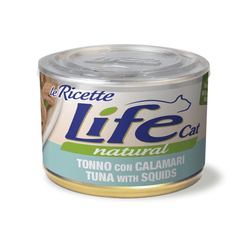 Life gatto Le Ricette Tonno con Calamari 150 gr