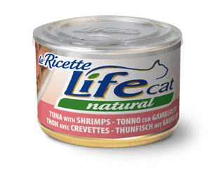 Life gatto Le Ricette Tonno con Gamberetti 150 gr