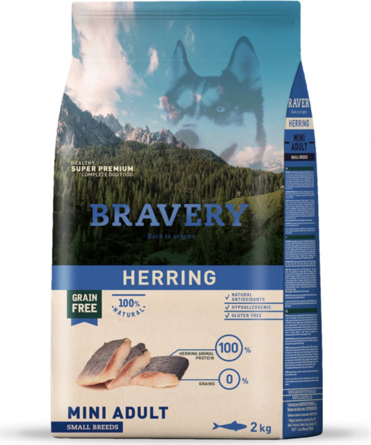 Bravery Dog Adult Mini Herring 2 kg
