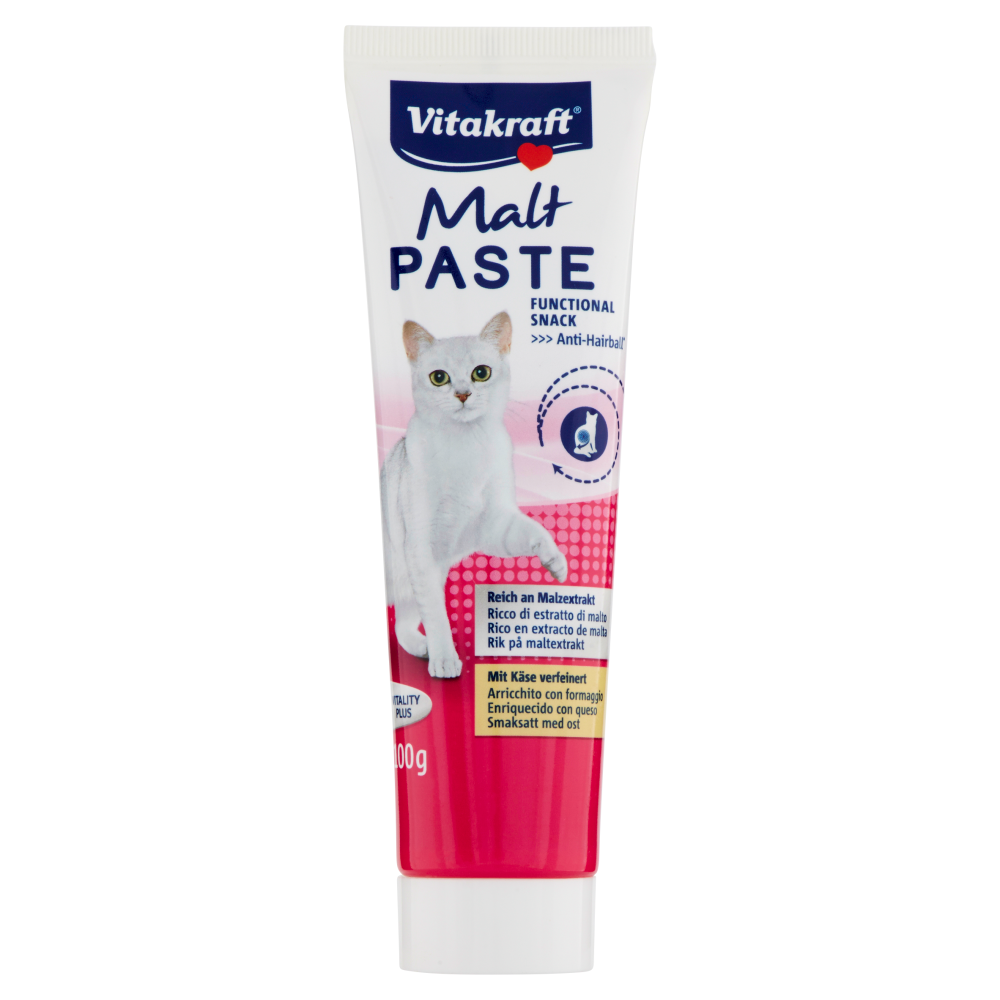Vitakraft Malt Paste al Malto e Formaggio per Gatti - 100 g