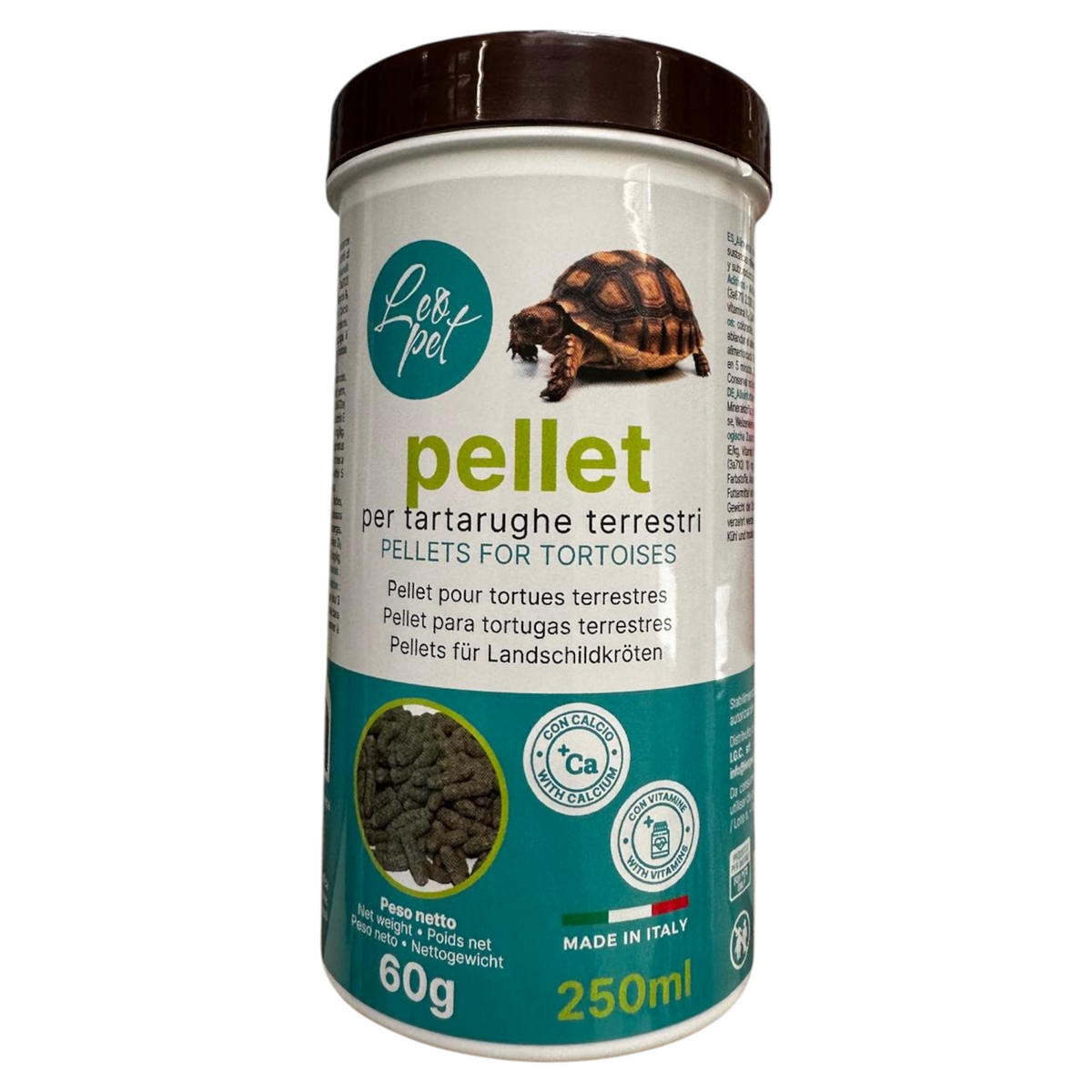 Leopet Pellet per Tartarughe Terrestri 250 ml – 60 g