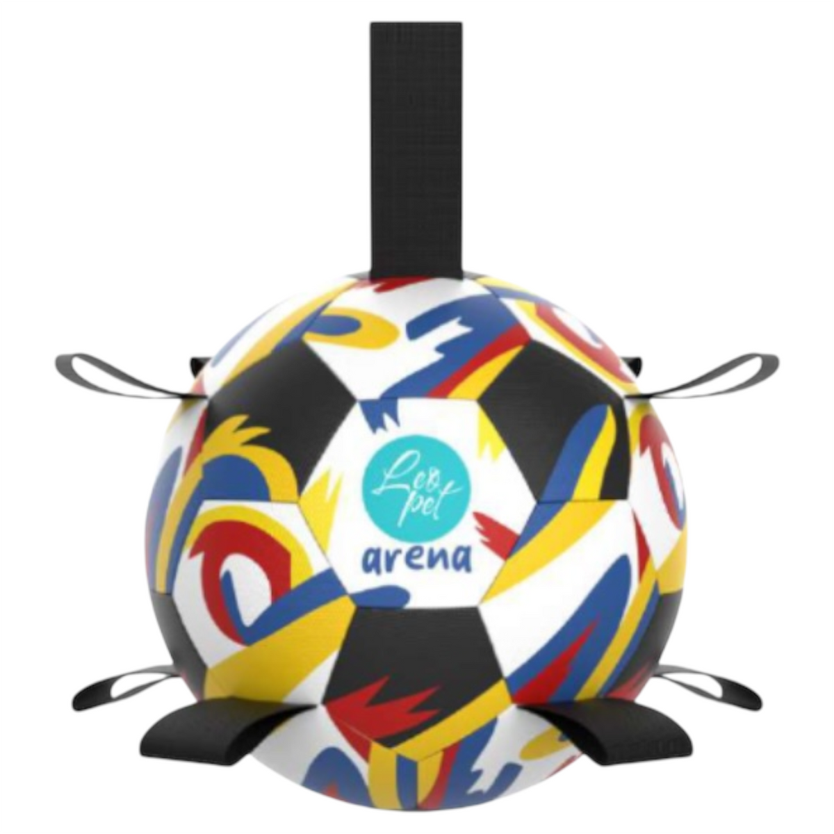 Leopet Arena Palla da Calcio in PVC per Cani 15 cm