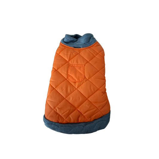 Giubbotto Imbottito Orange per Cani Croci Tg 25