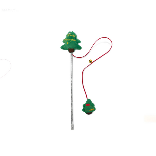 Croci Xmas Double Tree – Bacchetta con Doppio Albero per Gatti 45 cm