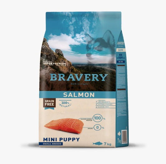 Bravery Dog Puppy Mini Salmone 2 kg