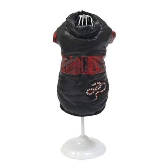 Giubbotto Imbottito Red Snake per Cani Croci Tg 25