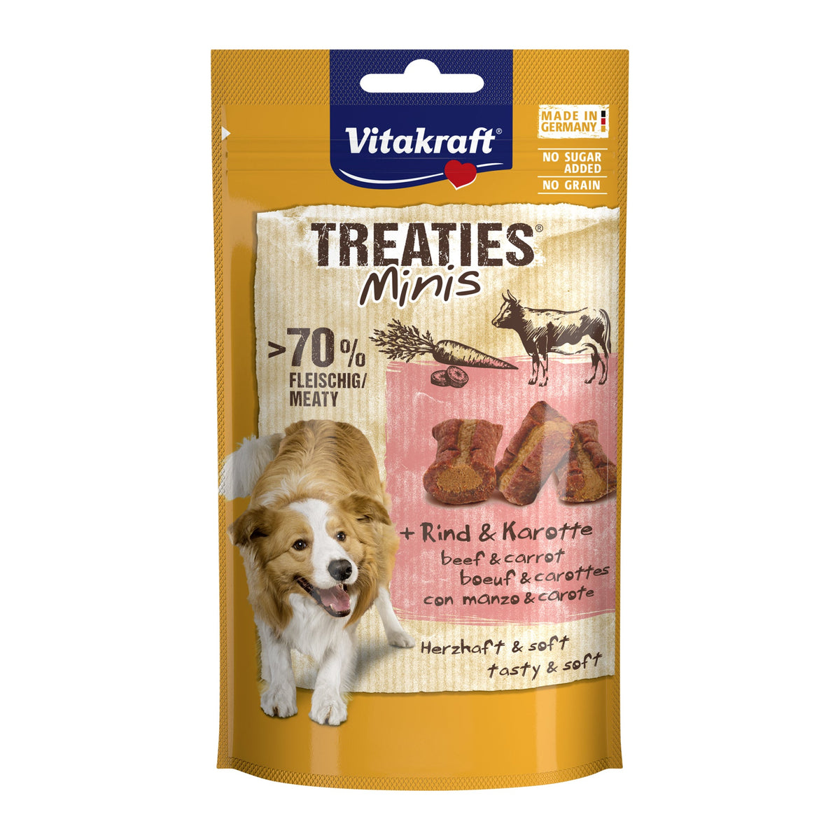 Vitakraft Treaties Minis Manzo e Carota 48 g
