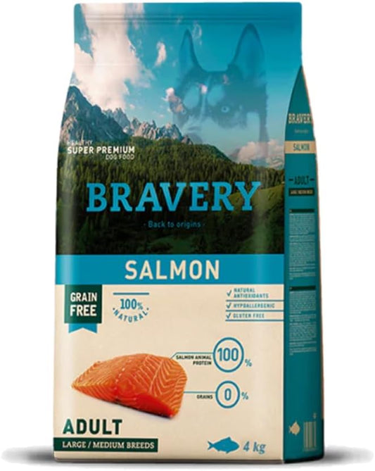 Bravery Dog Adult Medium/Large Salmone 4 kg
