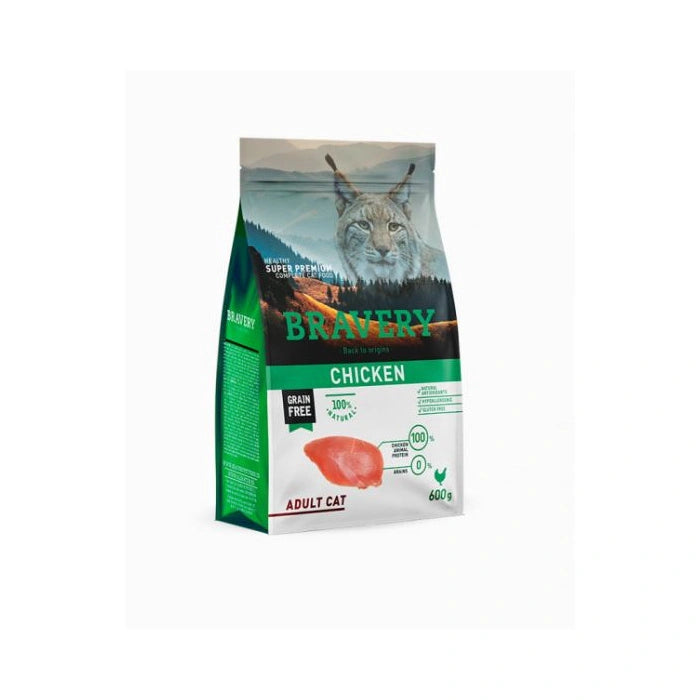 Bravery Gatto Adult Pollo 600 Gr