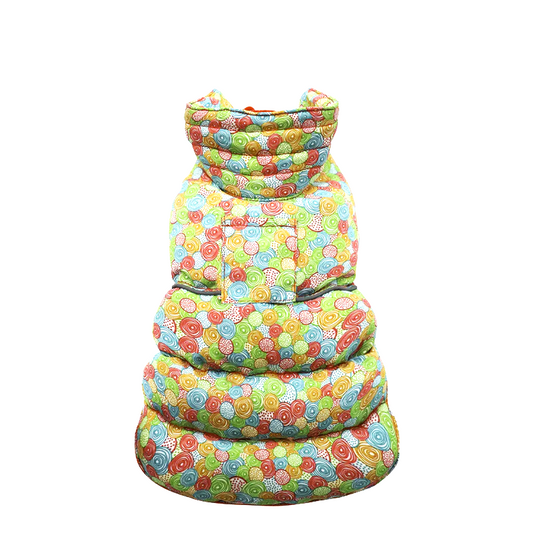 Giubotto Imbottito Candy per Cani Croci Tg 25