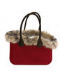 Croci Borsa Trasportino Mademoiselle Red Wine 40 × 28 cm