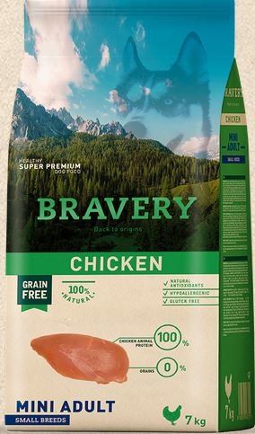 Bravery Dog Adult Mini Pollo 7 kg