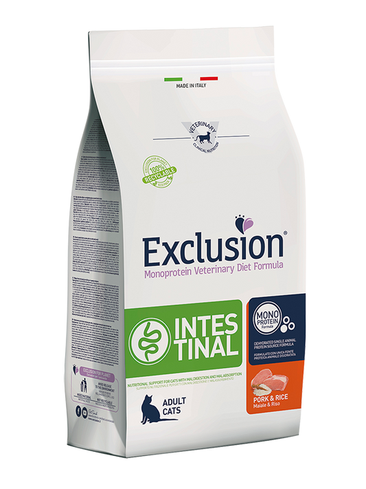 Exclusion Intestinal Gatto Maiale e Riso 1,5 Kg