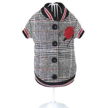 Giubbotto Imbottito The Rose per Cani Croci Tg 25