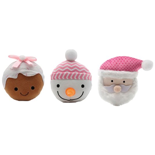 Croci Xmas Blush Funny – Set 3 Palline per Gatti