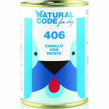 Natural Code Lattina Cane Adulto Cavallo con Patate 400 gr