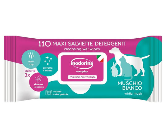 Salviette Detergenti Profumate Muschio Bianco - 110 Pz