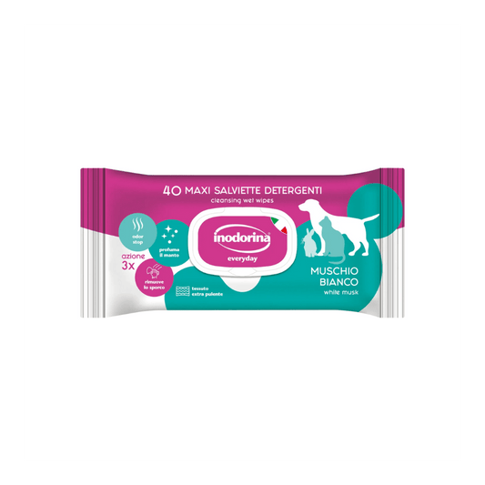 Salviette Detergenti Profumate Muschio Bianco - 40 Pz
