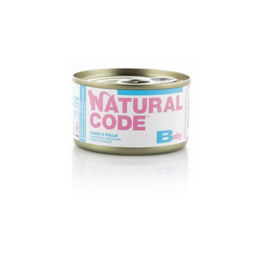 Natural Code gatto Baby Tonno e Pollo 85 gr