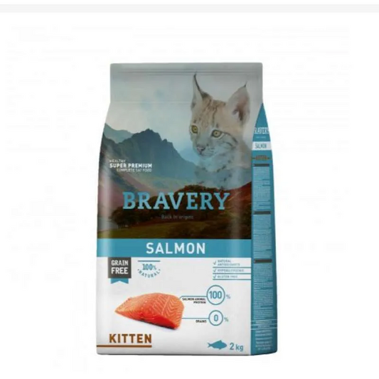 Bravery Gatto Kitten Salmone 2 Kg