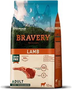 Bravery Dog Adult Medium/Large Agnello 12 kg