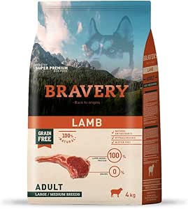 Bravery Dog Adult Medium/Large Agnello 4 kg