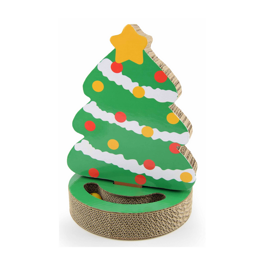Leopet Tiragraffi Albero di Natale in Cartone per Gatti 29 × 30 × 41 cm