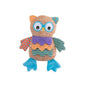 Leopet Gufo Multicolor Gioco in Tessuto e Peluche per Cani 21 × 12 cm