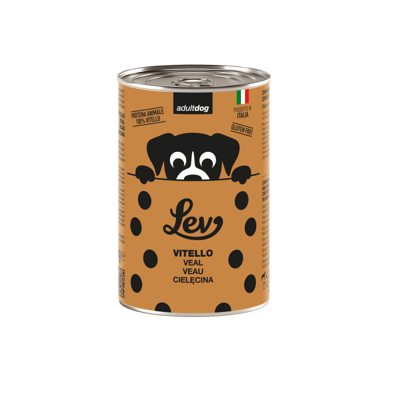 LEV Dog Umido Completo al Vitello 400 g