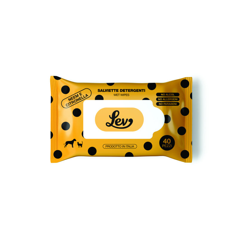 LEV Salviette Detergenti all’Olio di Neem 40 pz