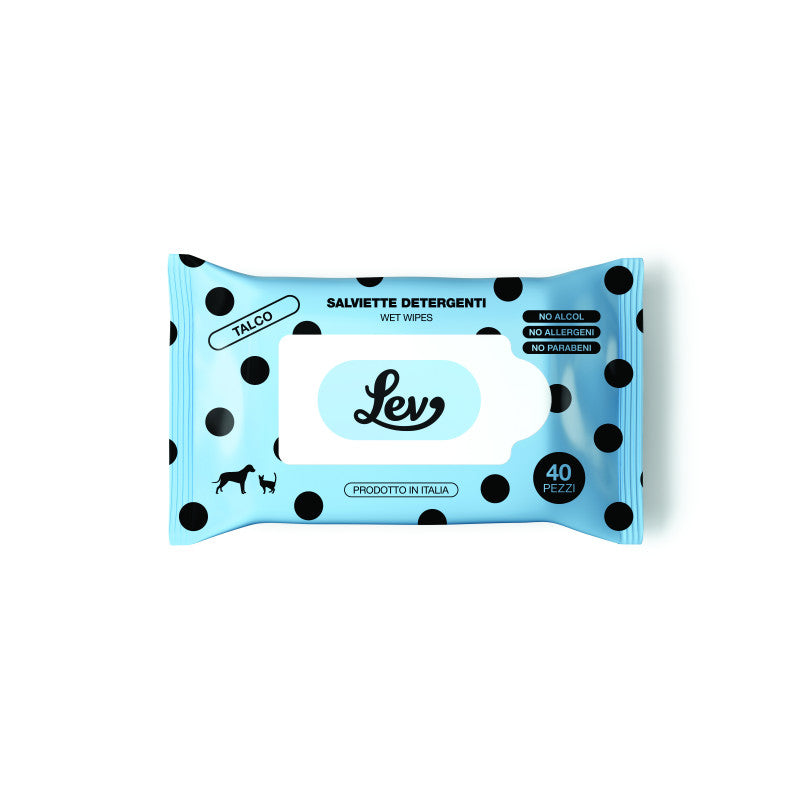 LEV Salviette Detergenti al Talco 40 pz