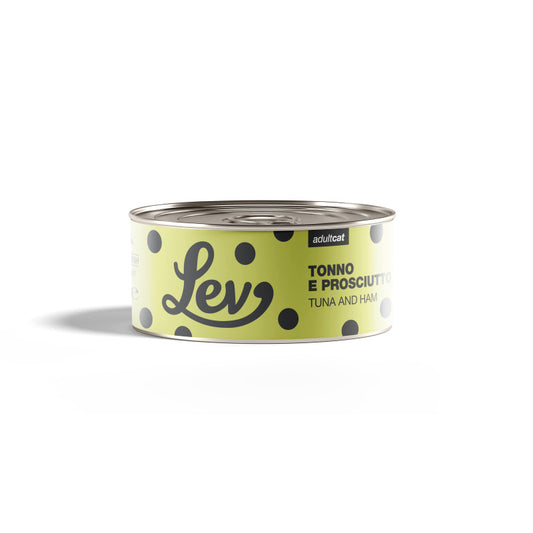 LEV Natural Gatto Tonno e Prosciutto 140 g