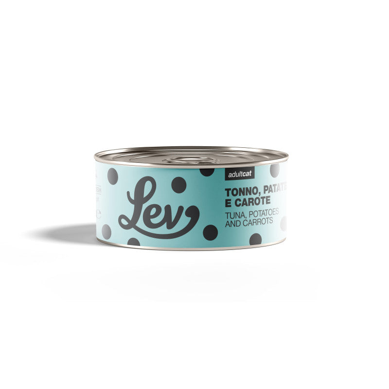 LEV Natural Gatto Tonno, Patate e Carote 140 g