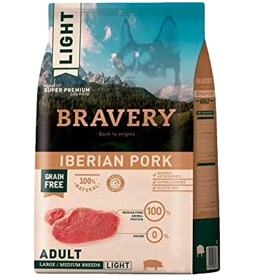 Bravery Dog Adult Light Iberian Pork Large/Medium 4 kg