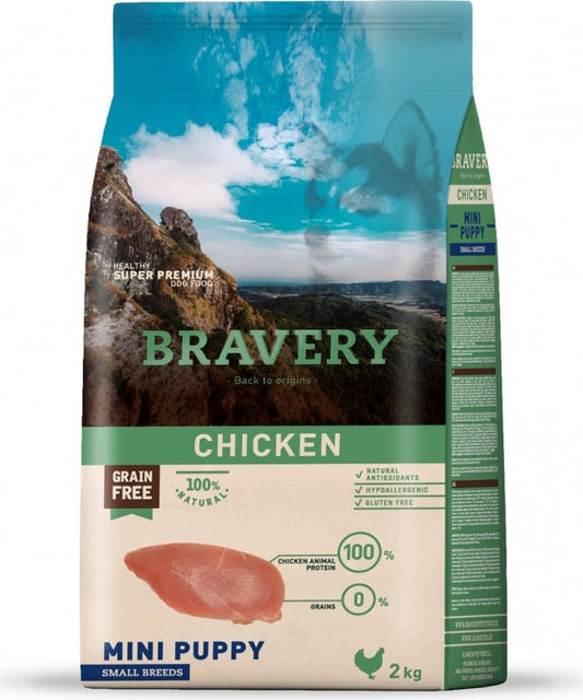 Bravery Dog Puppy Mini Pollo 2 kg