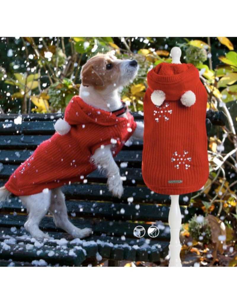 Maglione per Cane Lovey Dovey Red Croci Tg 25 XS