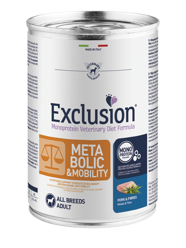 Exclusion Metabolic e Mobility Lattina All Breedst Maiale e Fibre Exclusion 400 gr