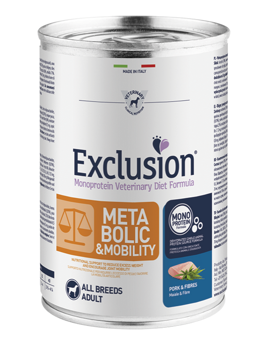 Exclusion Metabolic e Mobility Lattina All Breedst Maiale e Fibre Exclusion 400 gr