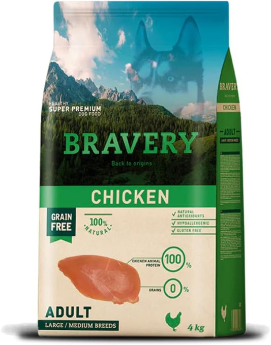 Bravery Dog Adult Medium/Large Pollo 4 kg
